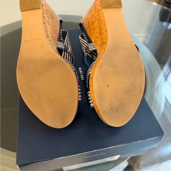 Beautiful Cole Haan wedge sandals. Worn only once. Like new. - Picture 3 of 5